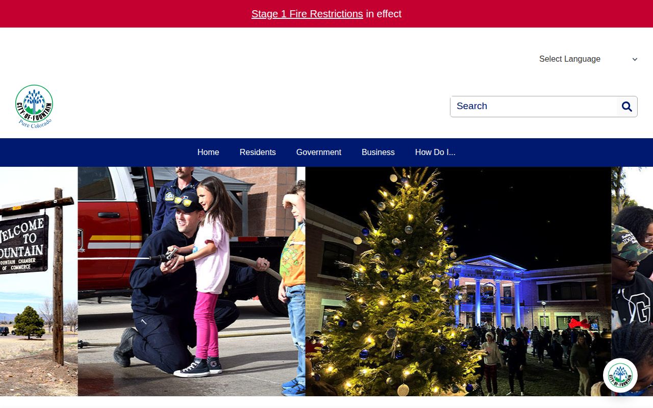 Fountain Police arrest and photo records request page in El Paso County